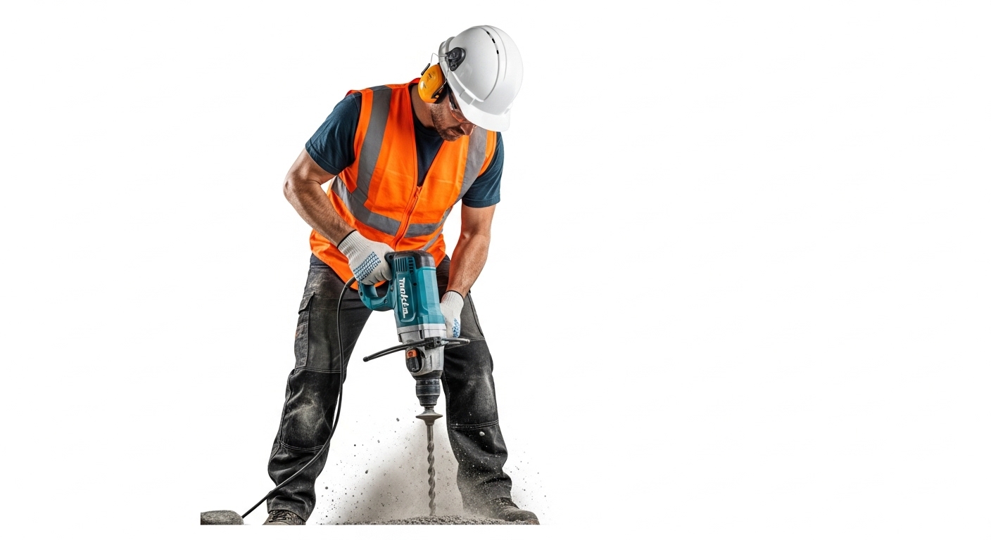 Vakman met Makita gereedschap